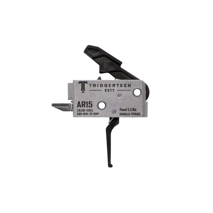 TriggerTech Duty Single-Stage Trigger - AR-15 - Flat - Black, AH0-SDB-33-NNF
