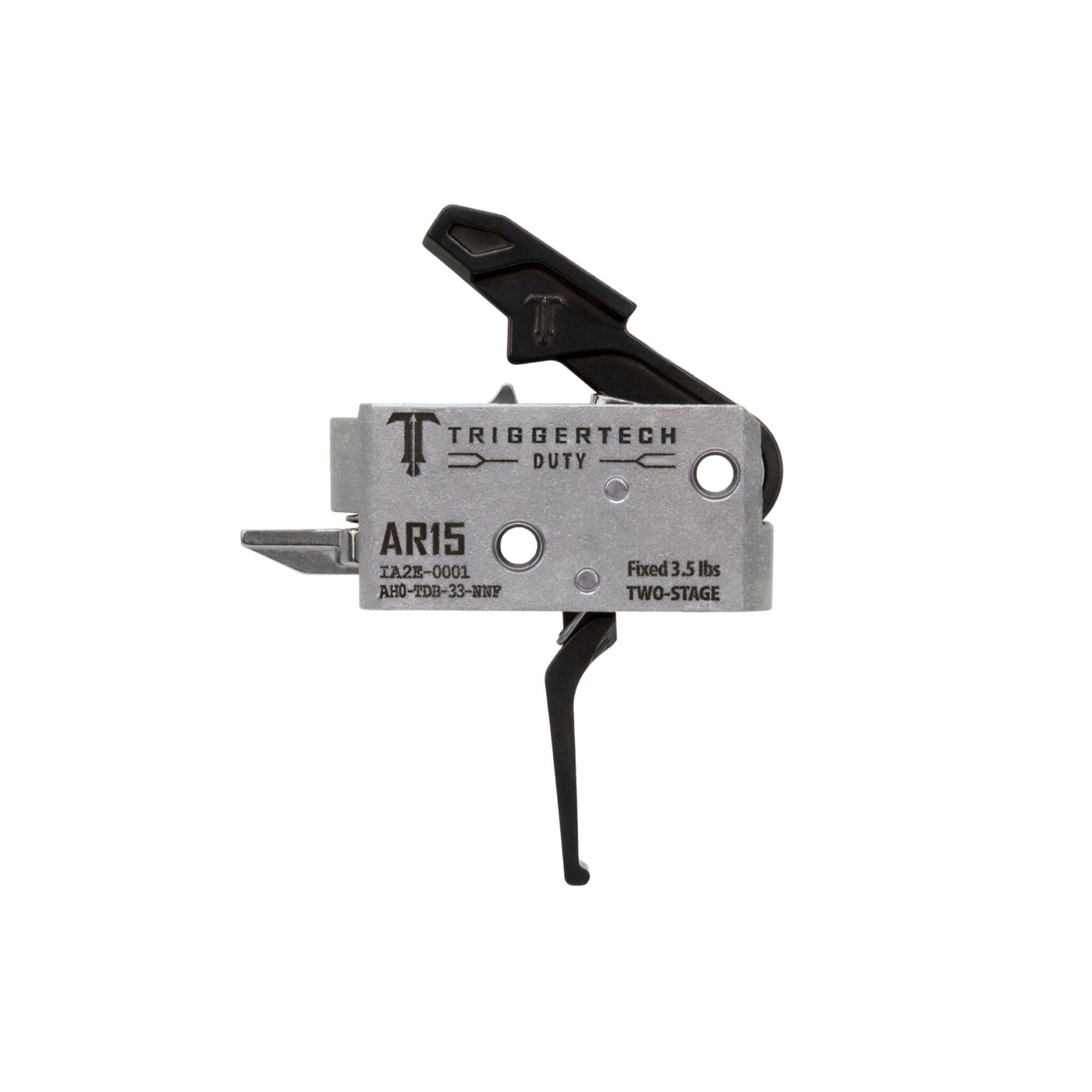 TriggerTech Duty Two-Stage Trigger - AR-15 - Flat - Black, AH0-TDB-33-NNF