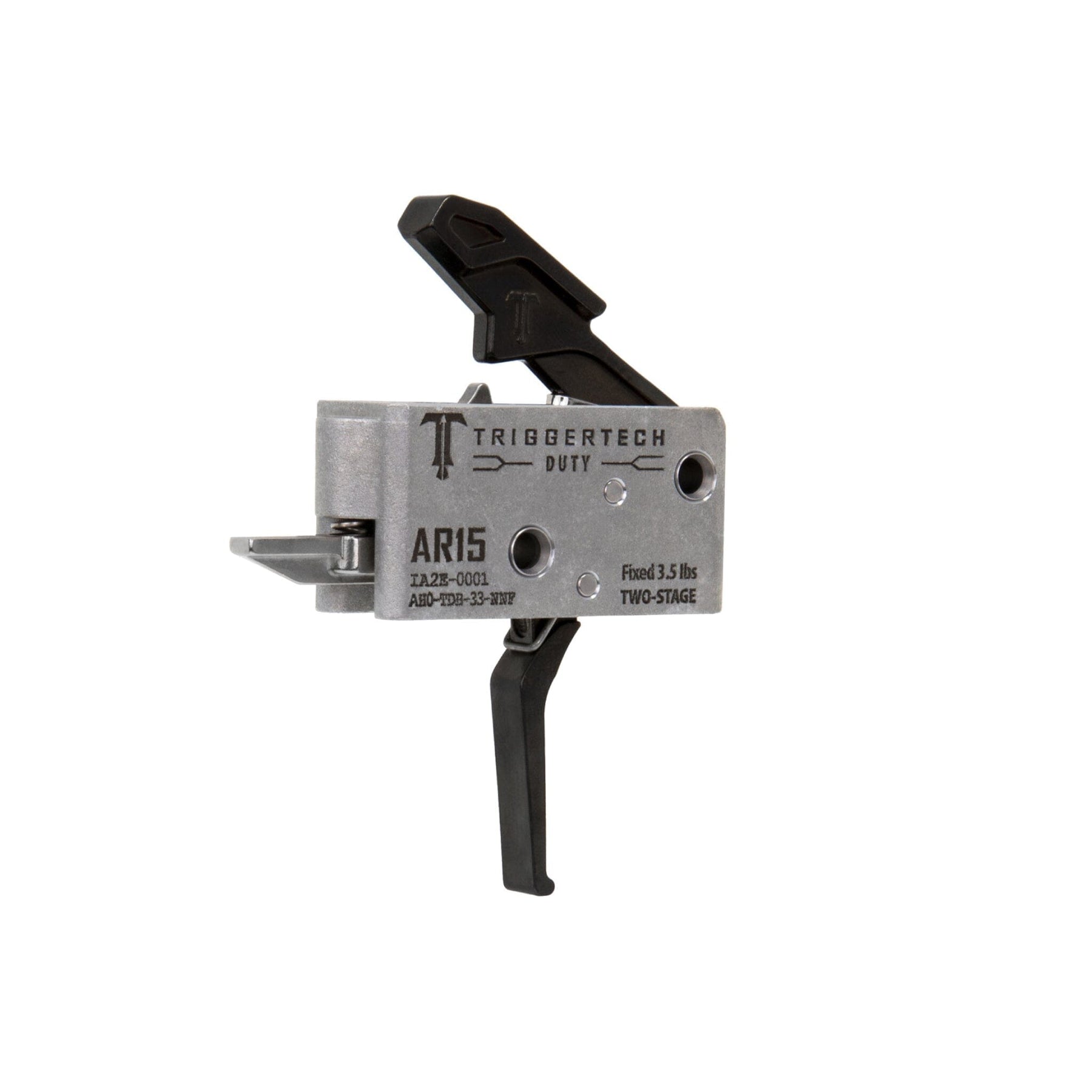 TriggerTech Duty Two-Stage Trigger - AR-15 - Flat - Black, view 2 of 3