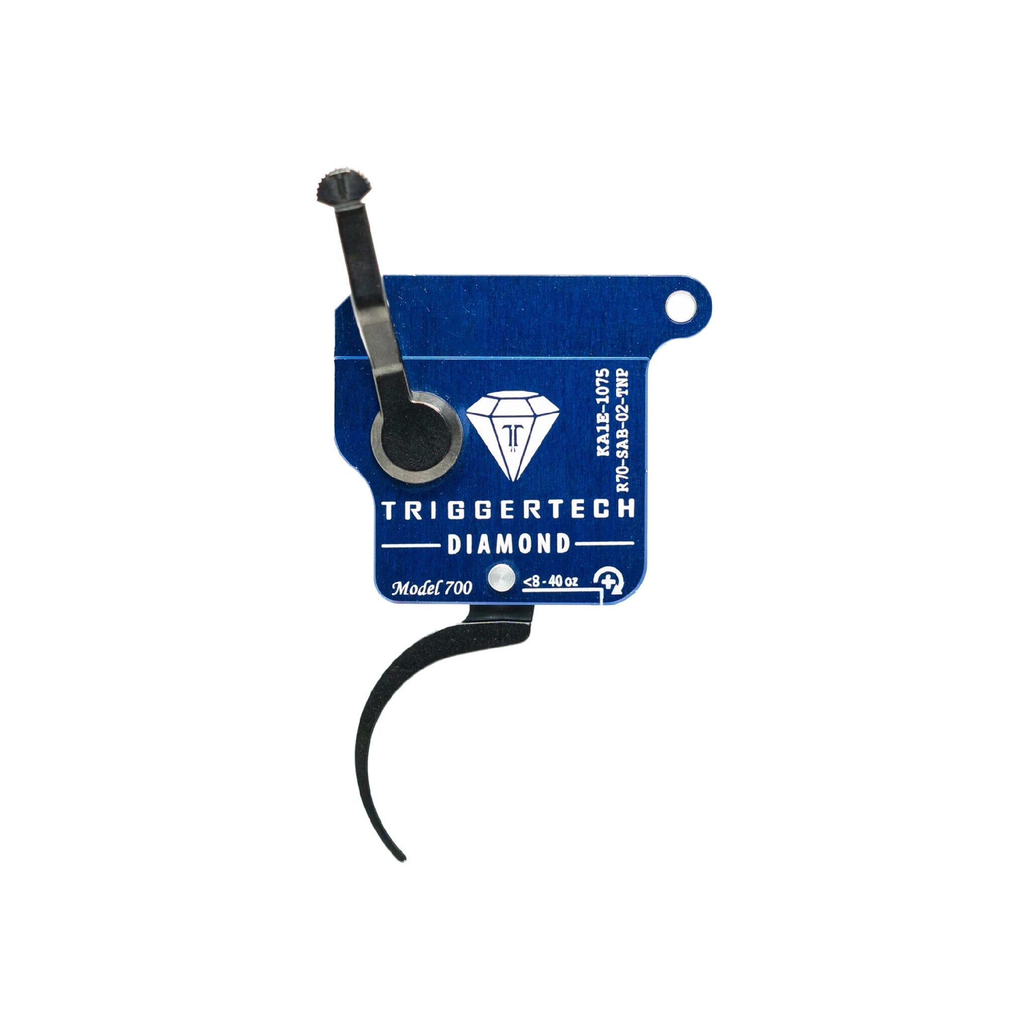 TriggerTech Remington 700 Rough Diamond Single-Stage Trigger - Pro-Curved Lever - Black Trigger TriggerTech 