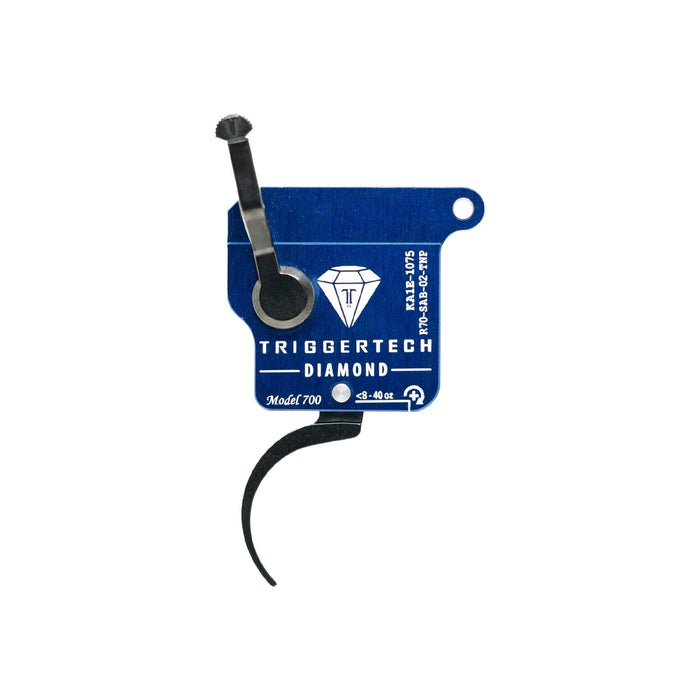 TriggerTech Rough Diamond Trigger - Remington 700 - Pro Curved - Black, R70-SAB-02-TNP