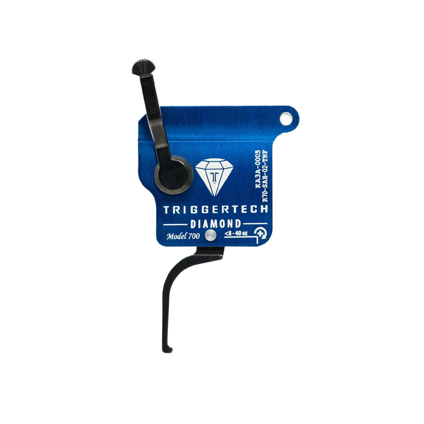 TriggerTech Rough Diamond Trigger - Remington 700 - Flat - Black, R70-SAB-02-TNF