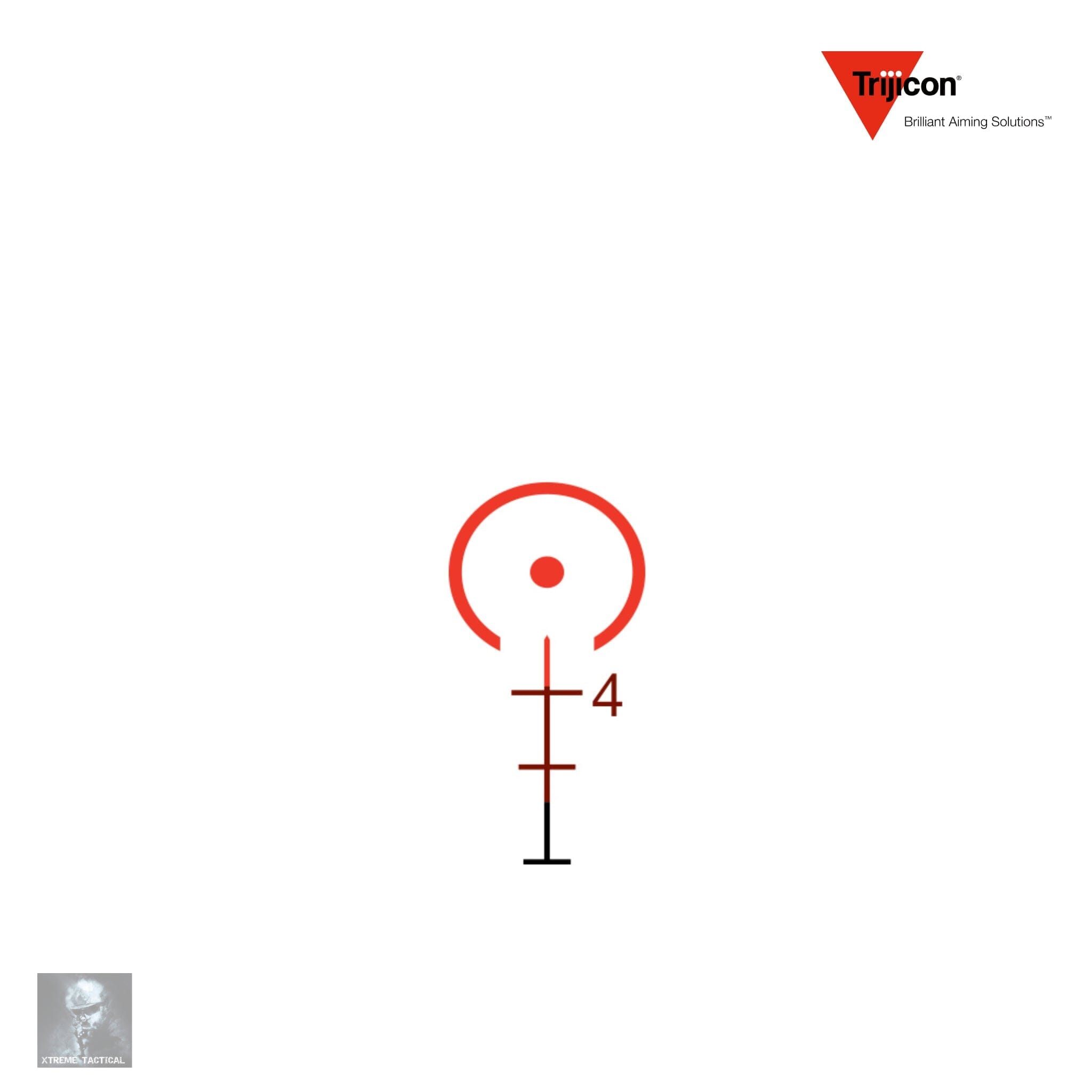 Trijicon 3x30 Compact ACOG Riflescope Red Horseshoe & Dot 5.56x45mm/62gr. Reticle Rifle Scope Trijicon 