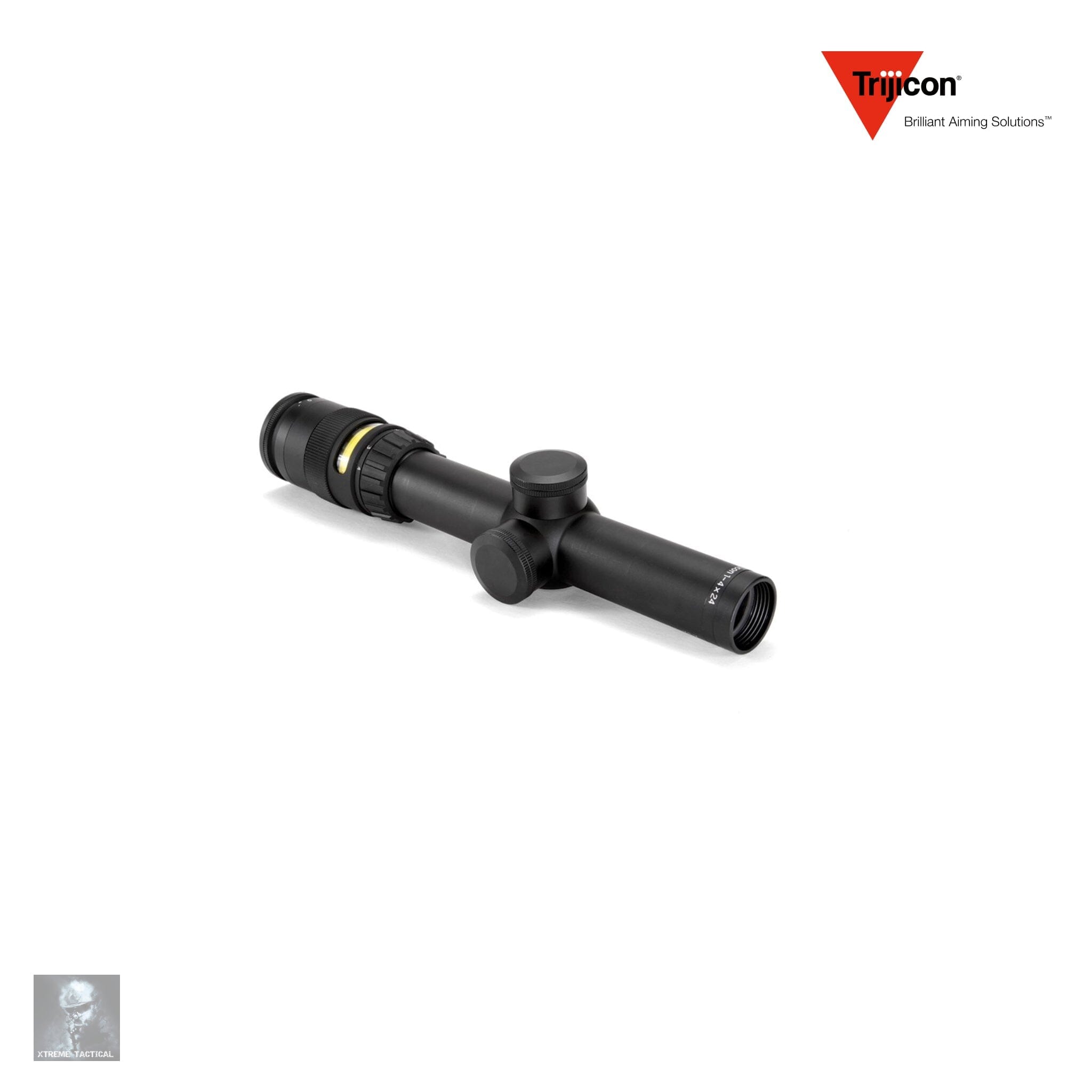 Trijicon AccuPoint 1-4x24 Rifle Scope Duplex with Amber Dot Reticle Rifle Scope Trijicon 