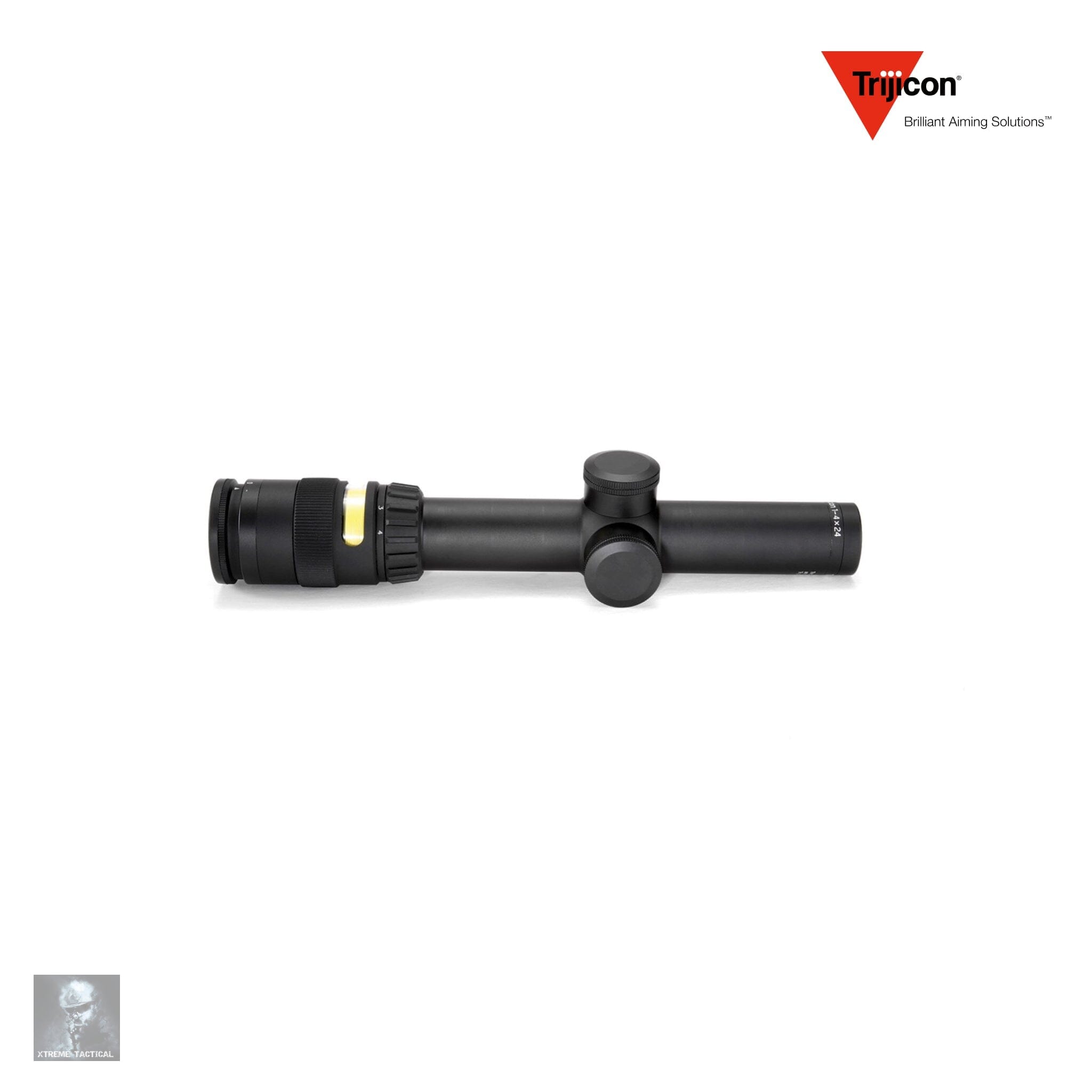 Trijicon AccuPoint 1-4x24 Rifle Scope Duplex with Amber Dot Reticle Rifle Scope Trijicon 