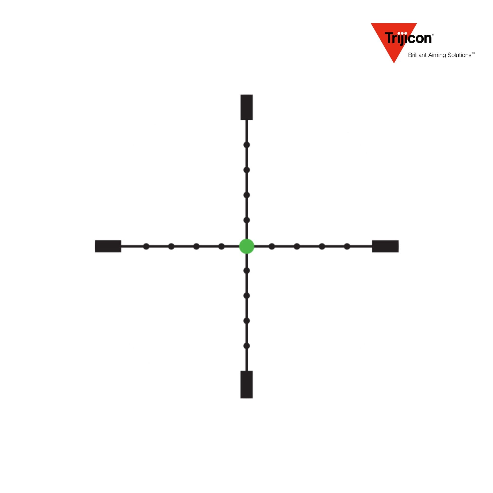 Trijicon AccuPoint 2.5-12.5x42 Riflescope MIL-Dot Crosshair with Green Dot Reticle Rifle Scope Trijicon 