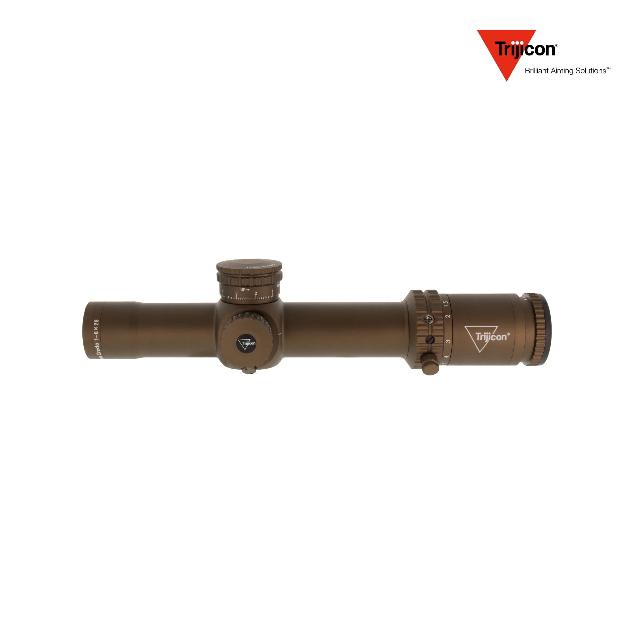 Trijicon Credo 1-8x28 FFP Riflescope - MRAD Segmented Circle Reticle - Coyote Brown Rifle Scope Trijicon 