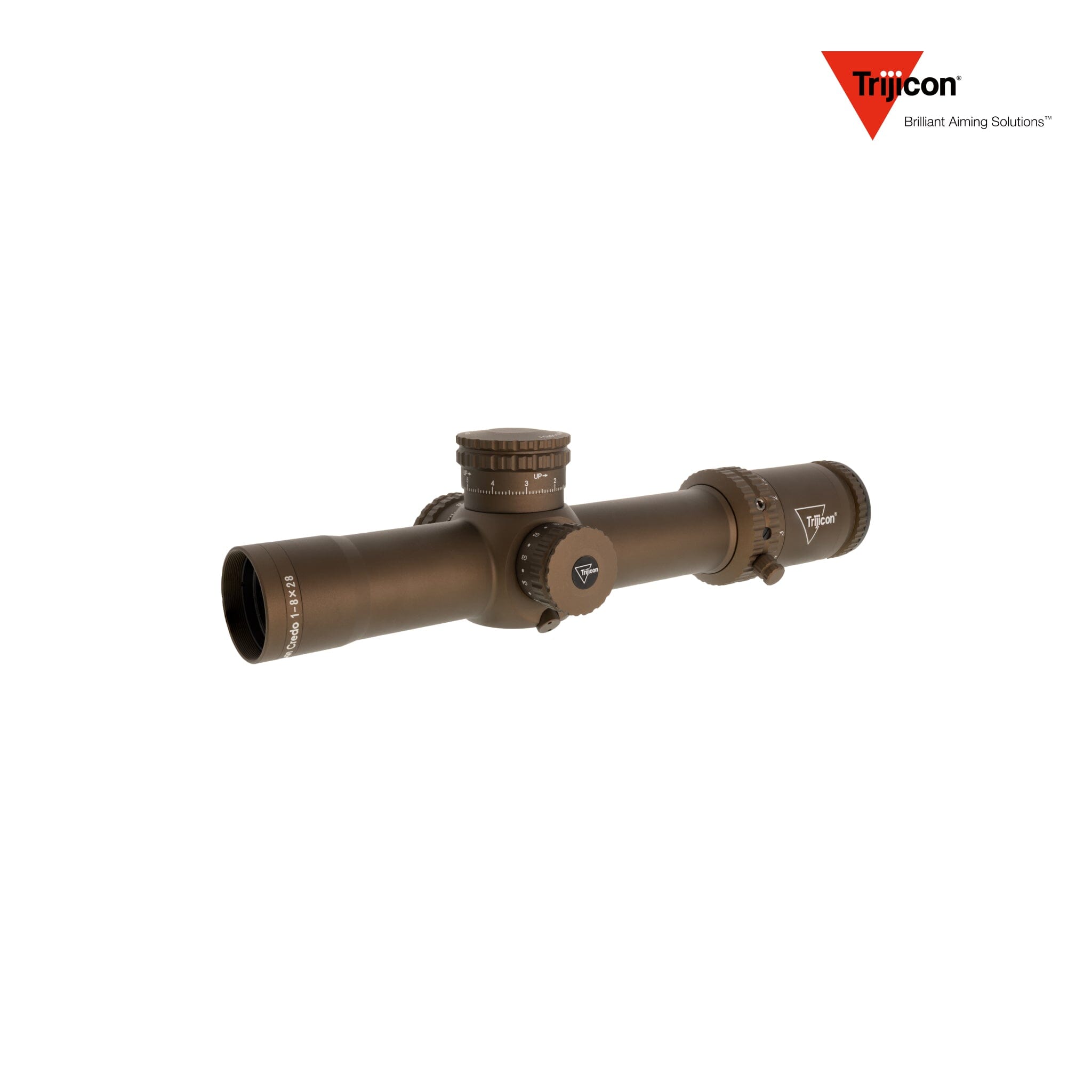 Trijicon Credo 1-8x28 FFP Riflescope - MRAD Segmented Circle Reticle - Coyote Brown Rifle Scope Trijicon 