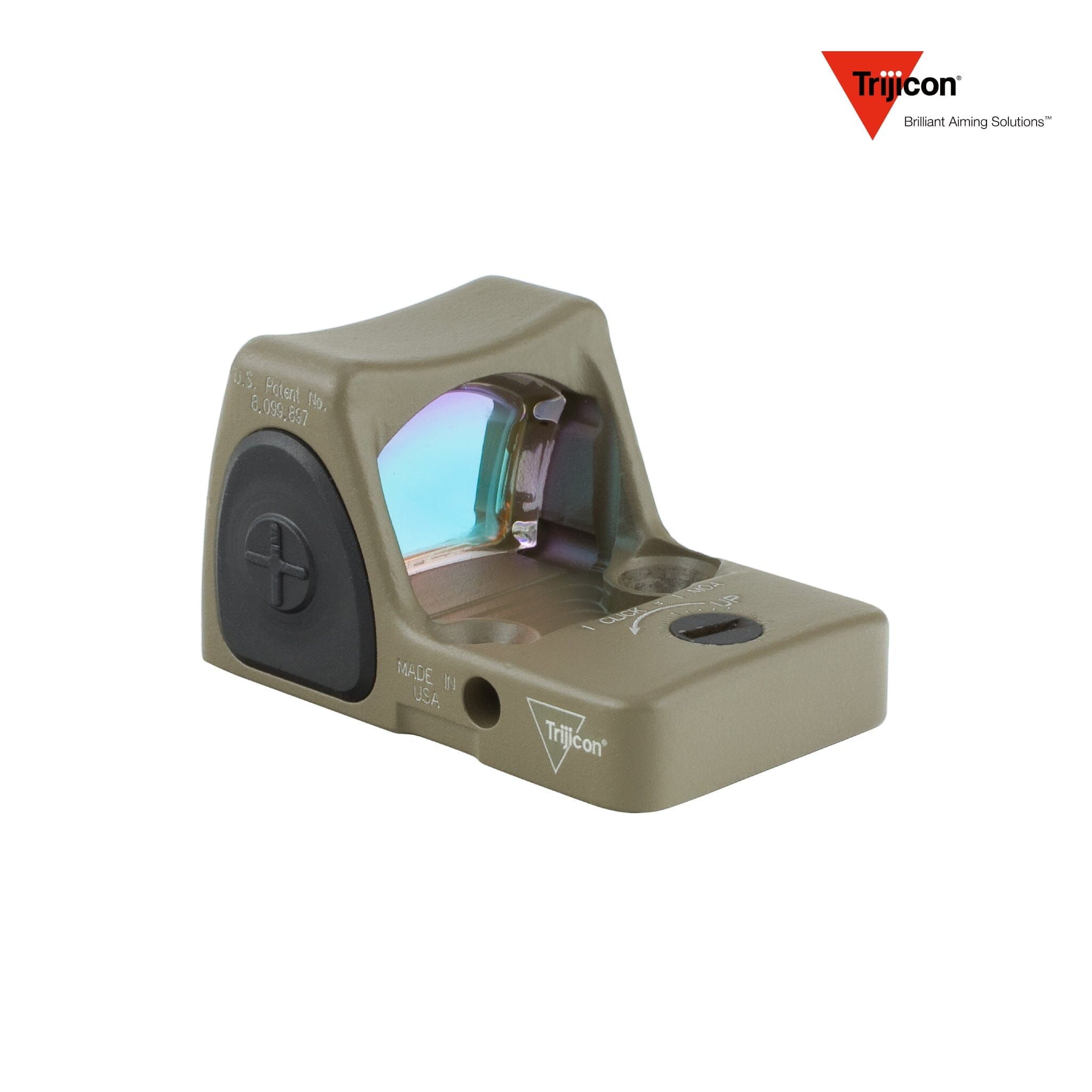 Trijicon RMR Type 2 Adjustable LED Red Dot Sight - 3.25 MOA Dot - FDE Red Dot Sight Trijicon 