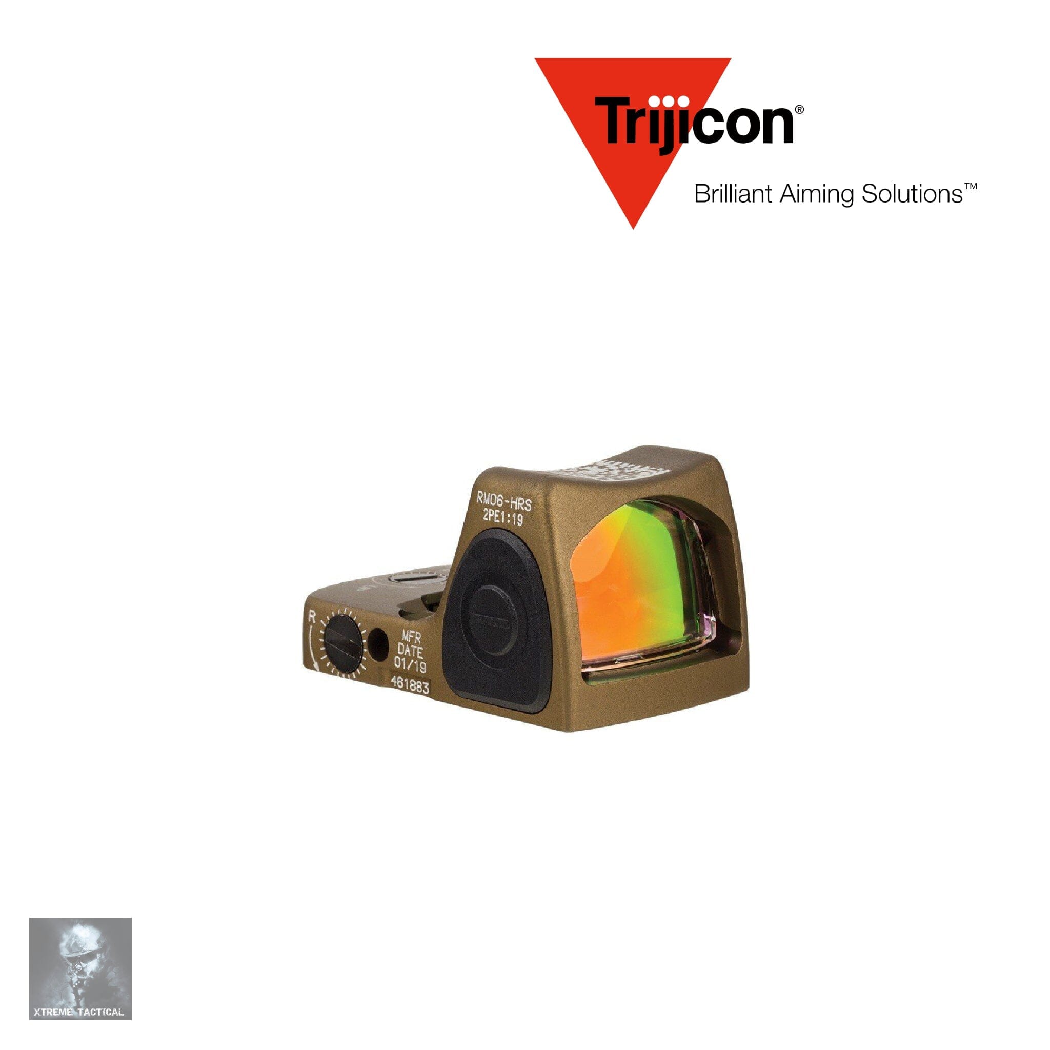 Trijicon RMR Type 2 Adjustable LED Red Dot Sight - 3.25 MOA Dot - HRS Red Dot Sight Trijicon 