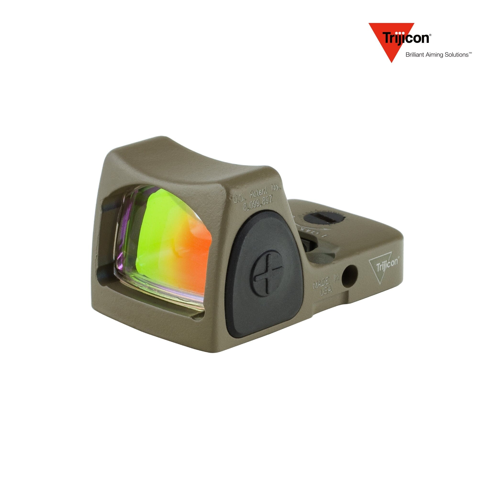 Trijicon RMR Type 2 Adjustable LED Red Dot Sight - 6.5 MOA Dot - FDE Red Dot Sight Trijicon 