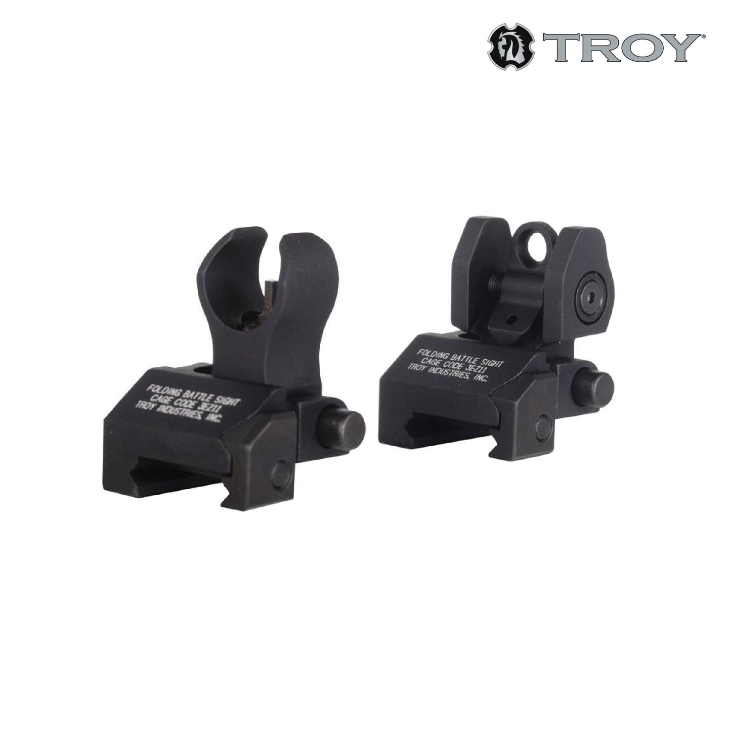 Troy BattleSight Micro Folding Set HK-Style Black - SSIG-IAR-SMBT-00 Iron Sights Troy Industries 