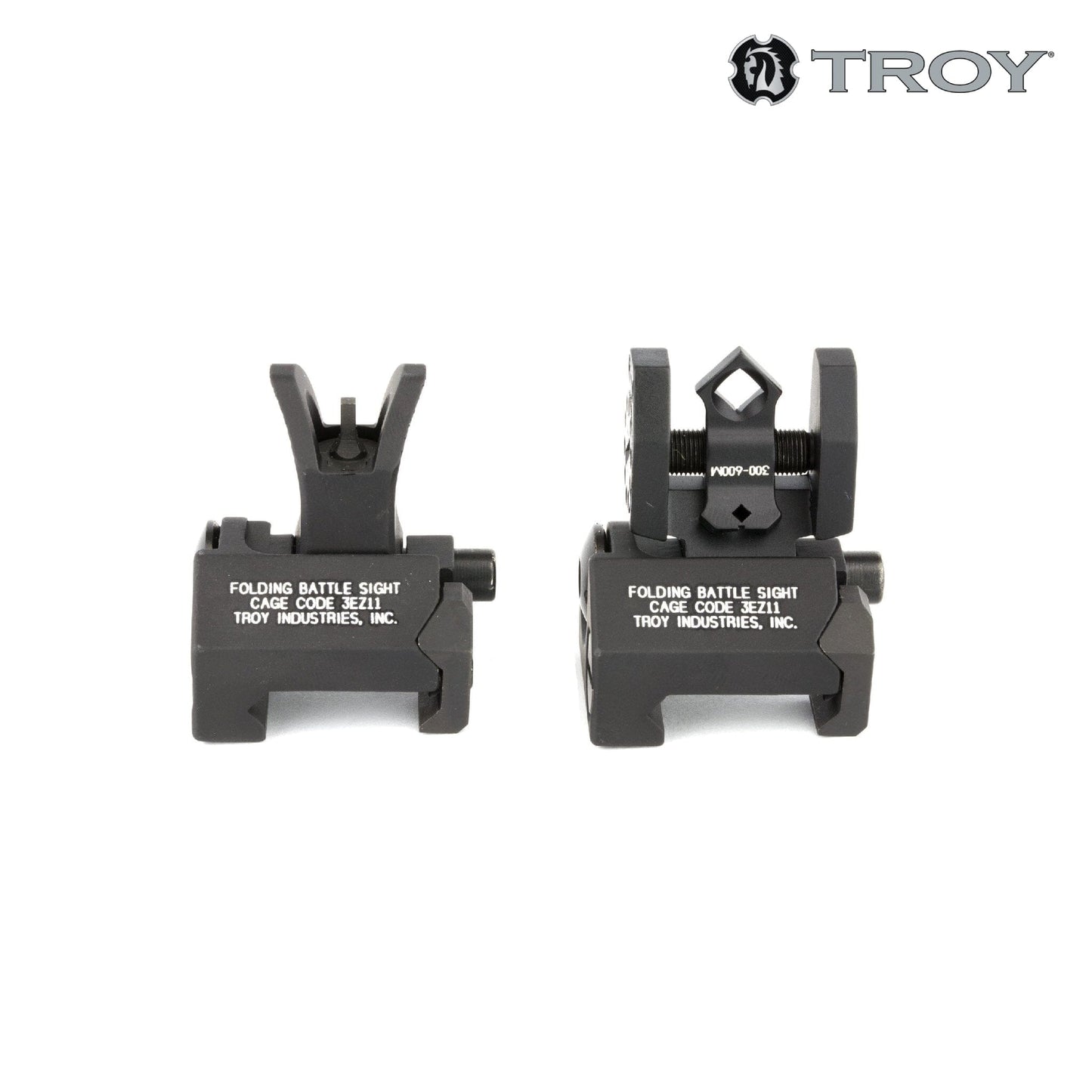 Troy BattleSight Micro Folding Set M4-Style Black - SSIG-MCM-SSBT-00 Iron Sights Troy Industries 