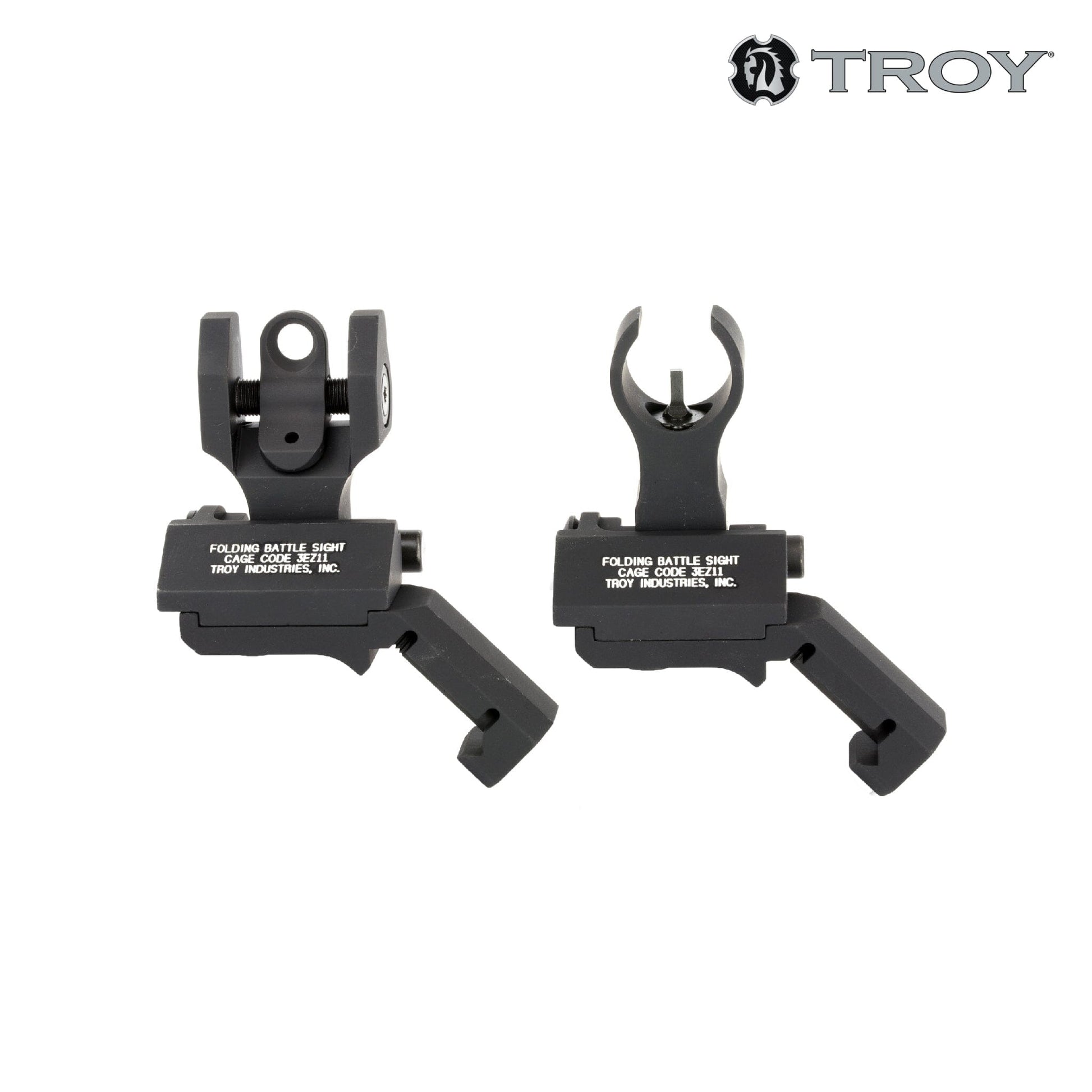 Troy BattleSight Offset Folding Set HK-Style Black - SSIG-45S-HRBT-00 Iron Sights Troy Industries 