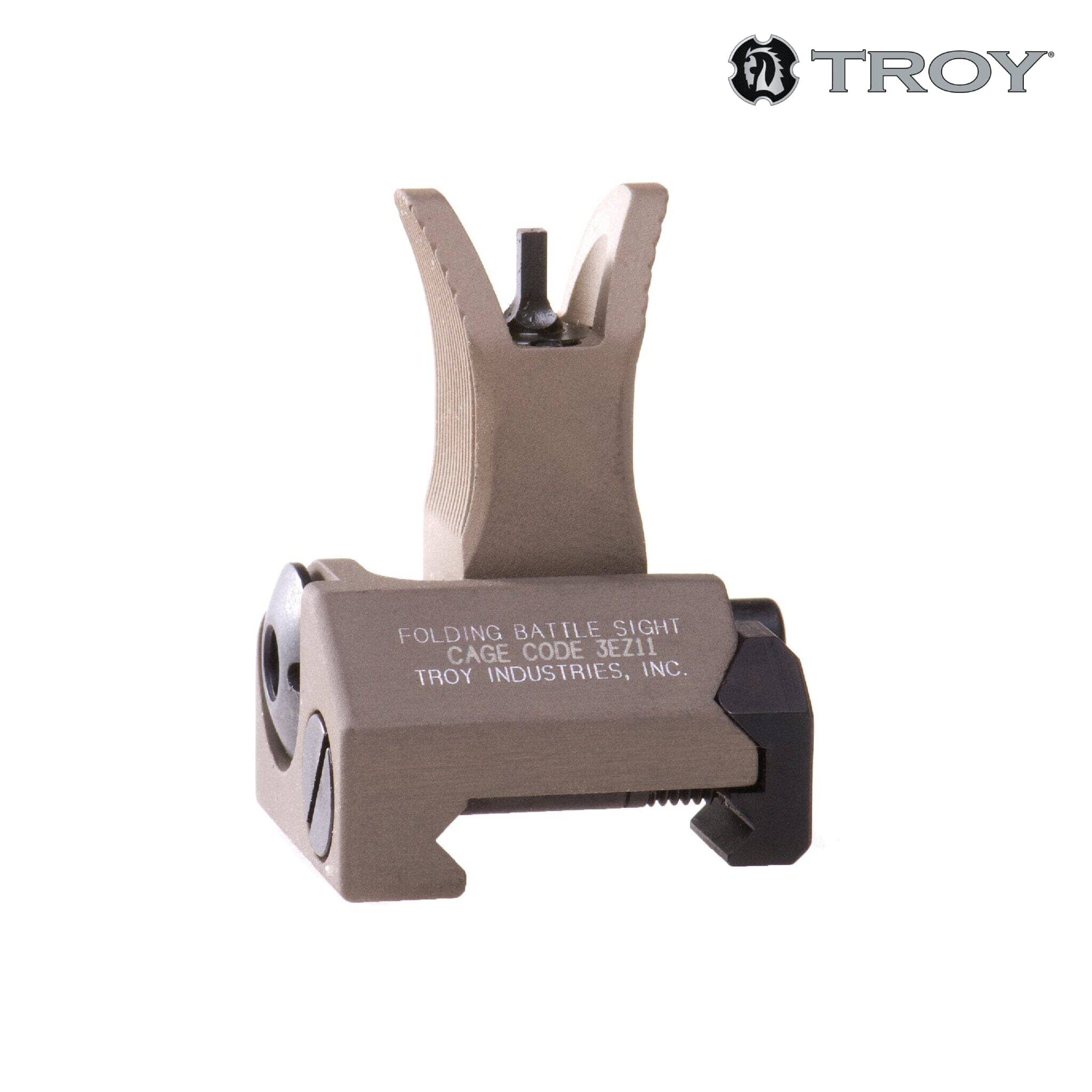 Troy Industries BattleSight Front Folding M4-Style Sight - FDE Iron Sights Troy Industries 