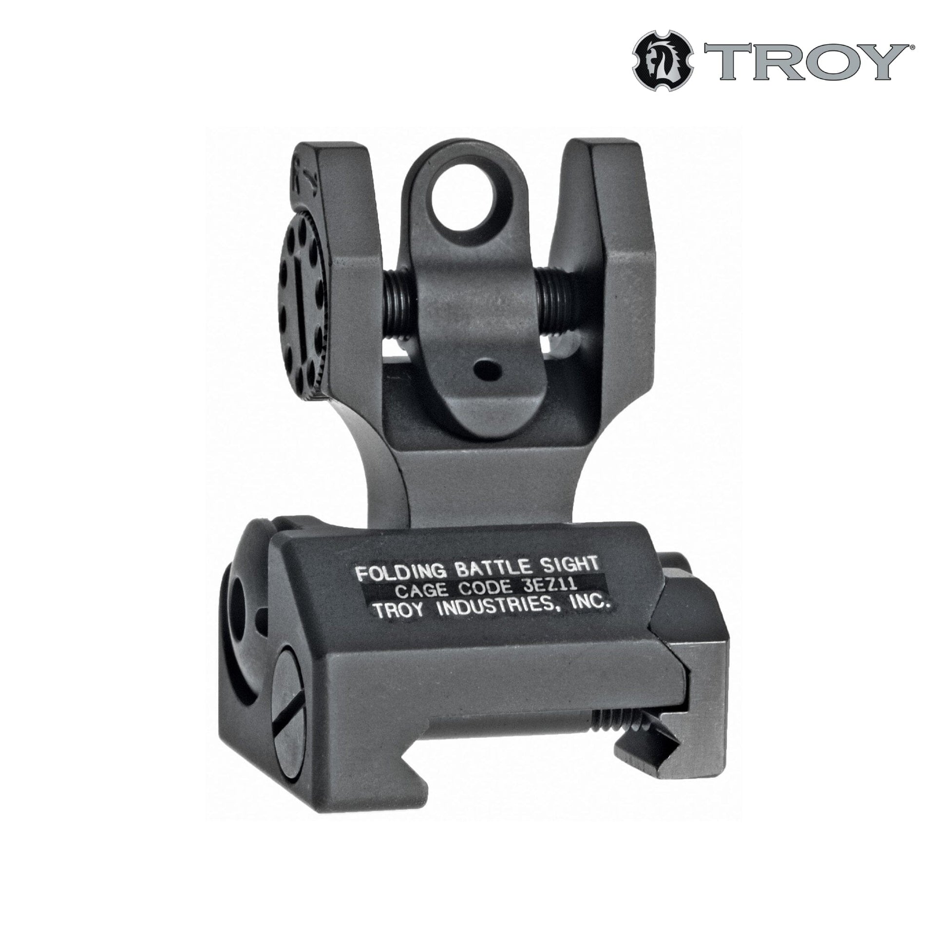 Troy Industries BattleSight Rear Folding Black - SSIG-FBS-R0BT-00 Iron Sights Troy Industries 