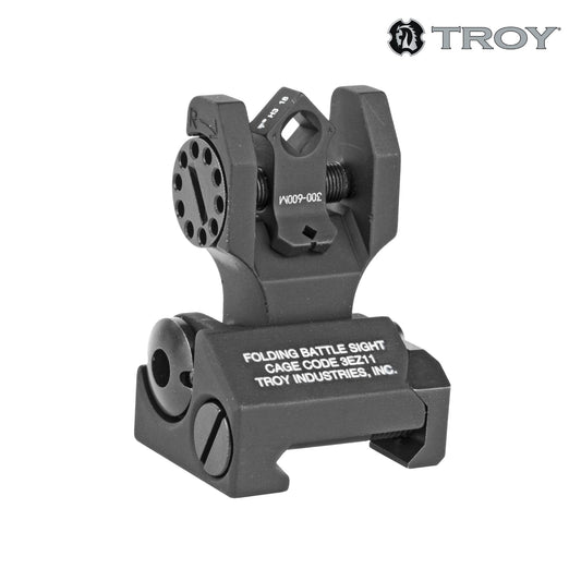 Troy Industries BattleSight Rear Folding Di-Optic Aperture (DOA) with Tritium Black - SSIG-FBS-TTBT-00 Iron Sights Troy Industries 