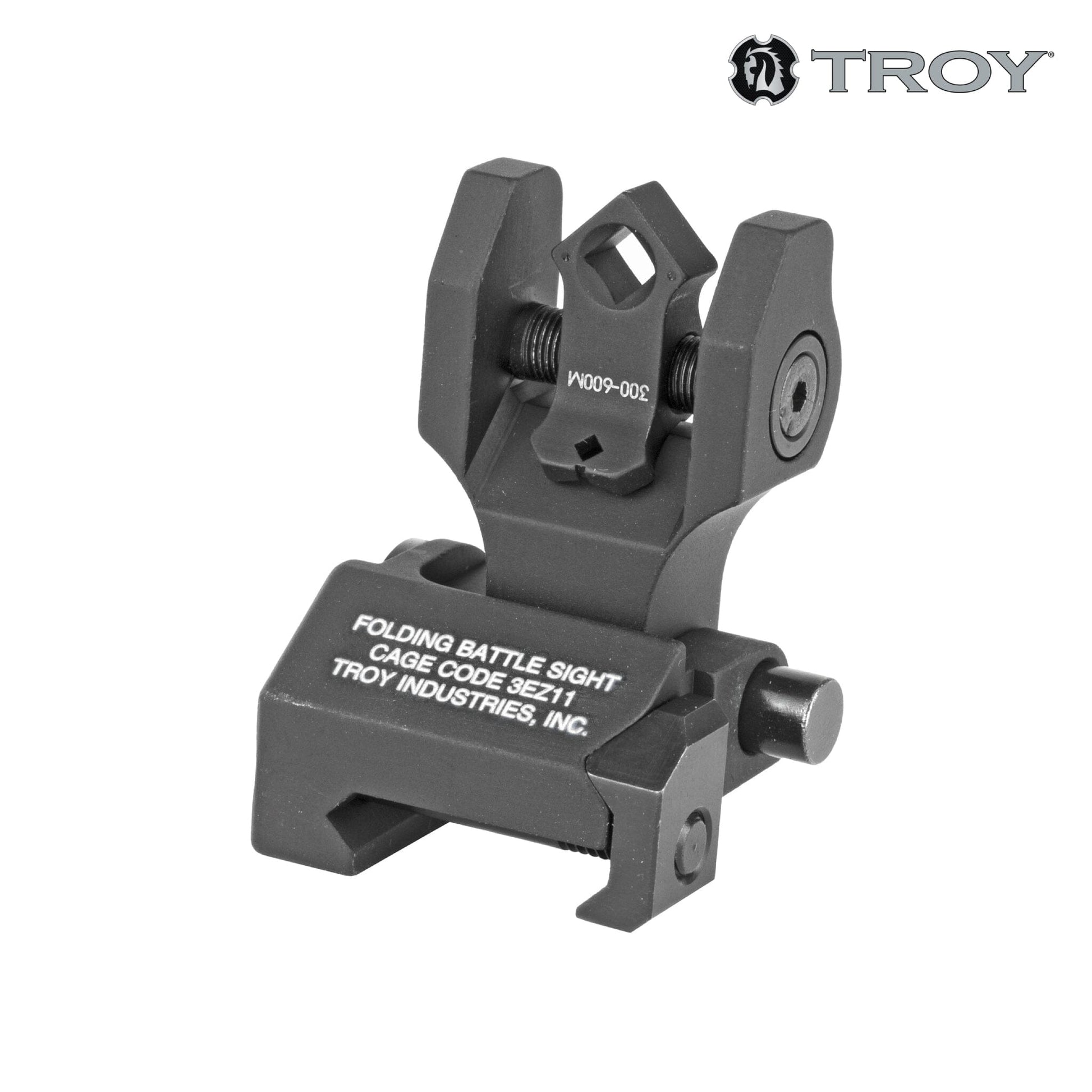 Troy Industries BattleSight Rear Folding Di-Optic Aperture (DOA) with Tritium Black - SSIG-FBS-TTBT-00 Iron Sights Troy Industries 