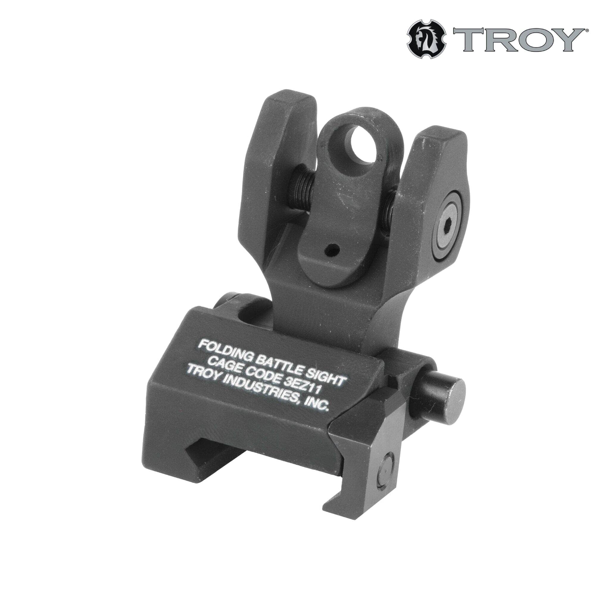 Troy Industries BattleSight Rear Folding Sight - Tritium - Black Iron Sights Troy Industries 