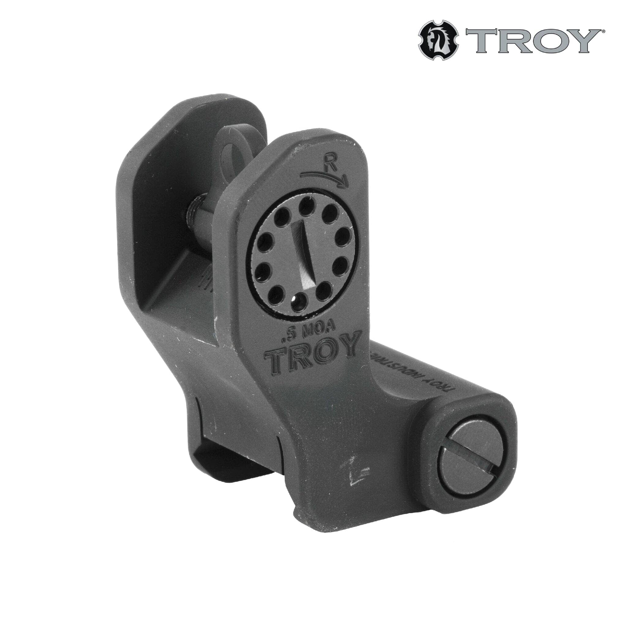 Troy Industries Fixed Rear BattleSight - Black Iron Sights Troy Industries 